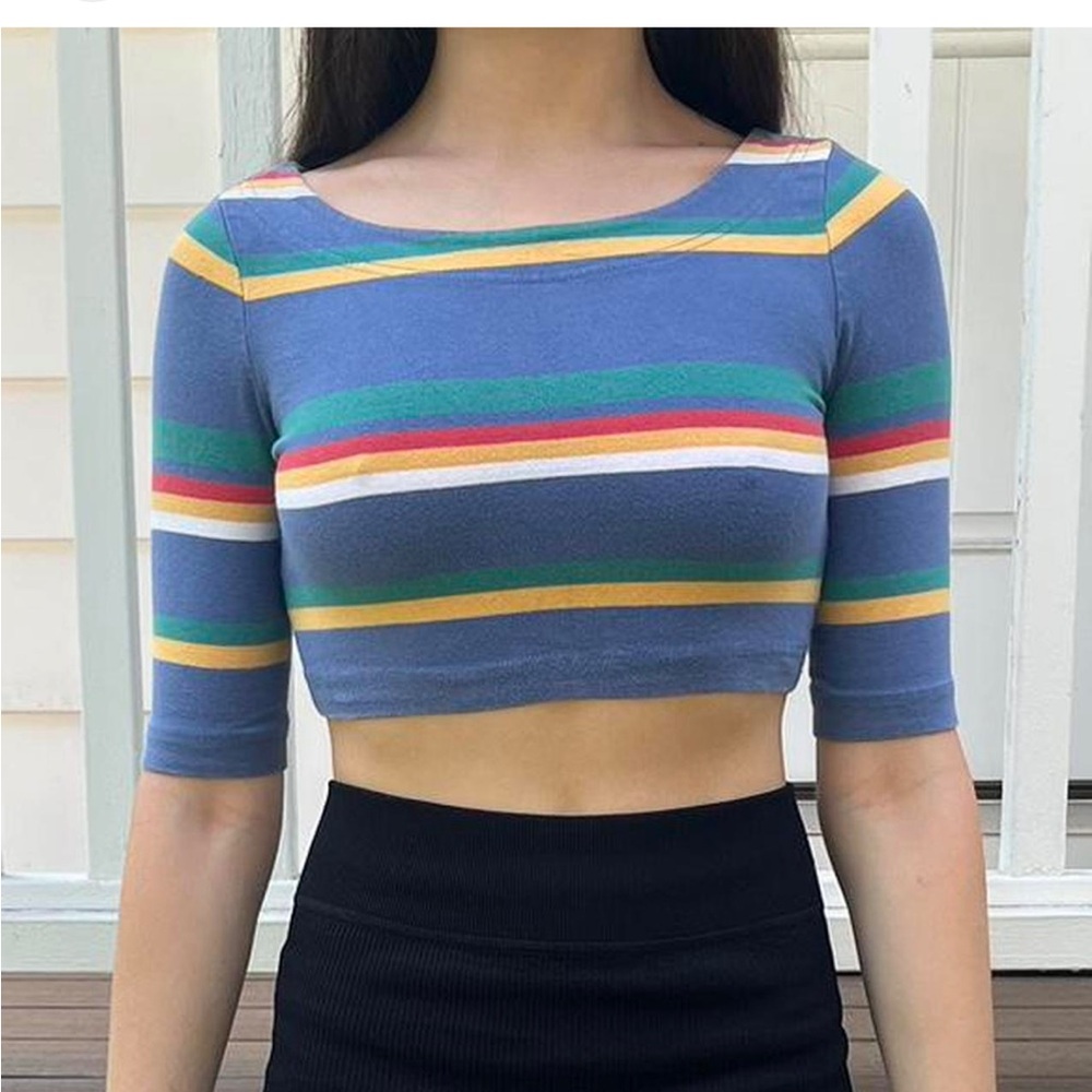 BDG striped crop top